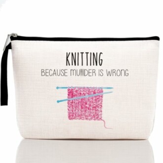 Knitting Makeup Bag