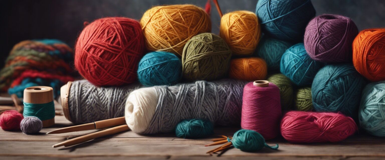 Yarn and knitting tools for kids